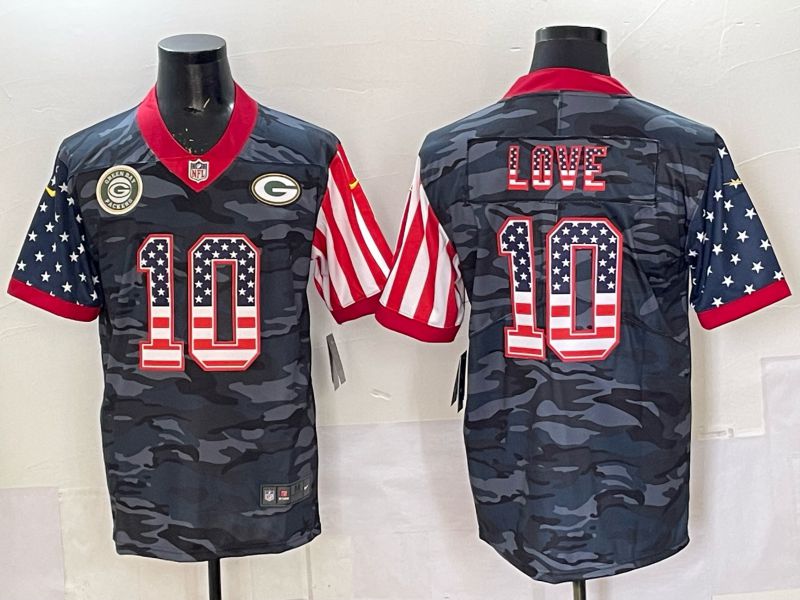 Men Green Bay Packers #10 Love Camo 2025 Limited Nike NFL Jersey 002->women nfl jersey->Women Jersey